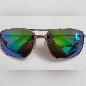 Revo unisex gold sunglasses , green mirror lenses